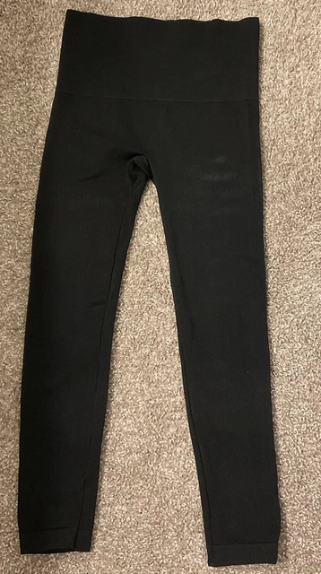 Bagatelle Womens Black Faux Suede Pull On Fitness Leggings Small