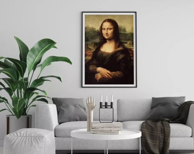 The Mona Lisa by Leonardo da Vinci Poster Premium Quality Choose your Size 3