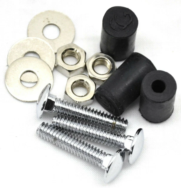 REAR BOTTOM MUD Flap Plate/Weight Hardware Chrome 3 Hole GG30160PKG