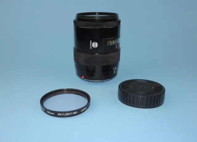 Minolta AF Zoom 28-85mm  f/3.5 (22)-4.5 lens. Appears fully functional.
