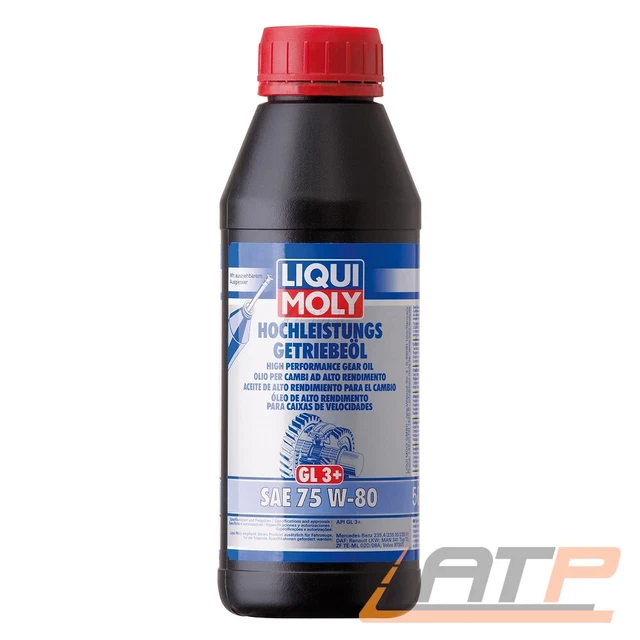 1 Litro Liqui Moly Olio Cambio Alte Prestazioni Olio Cambio Gl3+Sae 75W-80