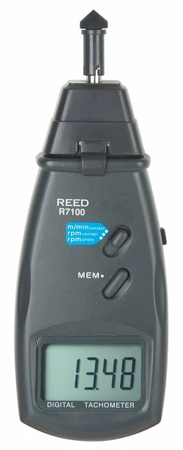 REED Instruments R7100 Combination Contact / Laser Photo Tachometer