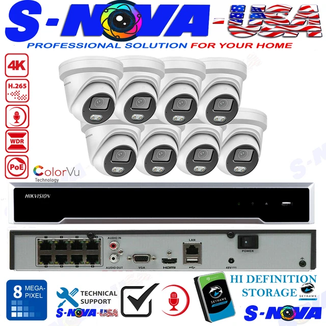 Telecamera 4k Esterno Telecamera Di Sicurezza Esterna Panoeagle 5MP/8MP ColorVu - Compatibile Hikvision, Visione Notturna A Colori, Doppia Luce IR E Calda Telecamera IR Doppia Luce - Foto 4