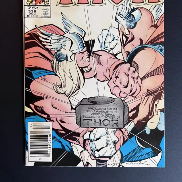 Mighty Thor 338 - 2nd Beta Ray Bill - Canadian Newsstand Price Variant 3