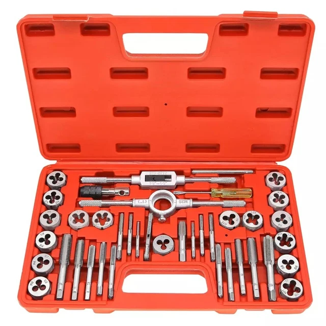 AUFUN Juego De 110 Brocas De Rosca M2-M18, De Acero De Tungsteno, Incluye Maletín De Almacenamiento