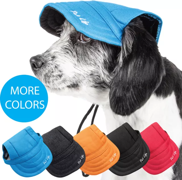 Pet Life 'Cap-Tivating' UV Protectant Adjustable Fashion Pet Dog Hat Cap