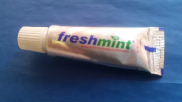 (288 TUBES) TOOTHPASTE WHOLESALE FRESHMINT 0.6 oz CHARITIES/TRAVEL/PETS/HOTELS 2
