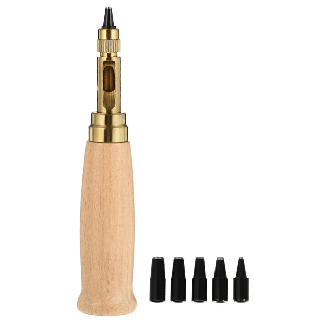 Yuhtech Outils De Coupe Cuir, 7 Pcs Outil De Poinçonnage De Forme Ronde 20/25/30/35/40/45/50mm Ensemble De Matrices De Poinçonnage En Cuir Bricolage