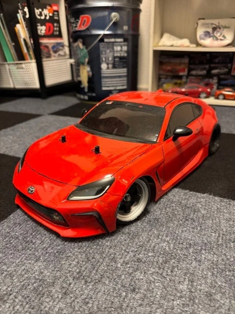 TAMIYA TOYOTA GR86 Custom RC Car 1/10 Scale Red Body Aero Parts Decals ...