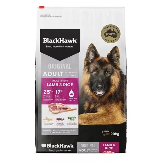 Black Hawk Lamb And Rice Adult Dog Food 20kg Sale