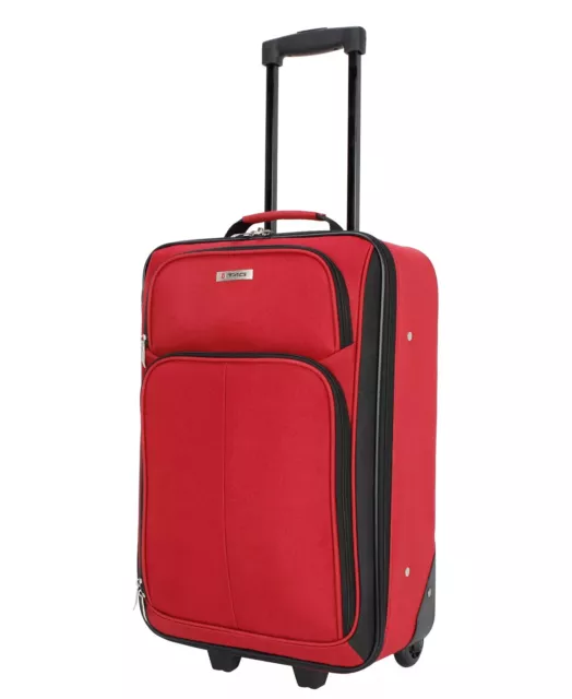 TAG Ridgefield Red 4 PC Luggage Set Expandable Suitcase Lightweight 20" + 25"