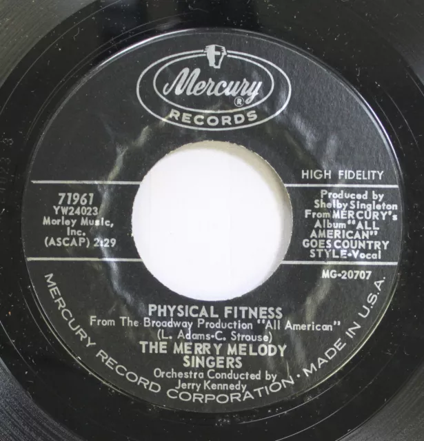 50'S & 60'S Nm! 45 The Merry Melody Singers - Physical Fitness / What A Country