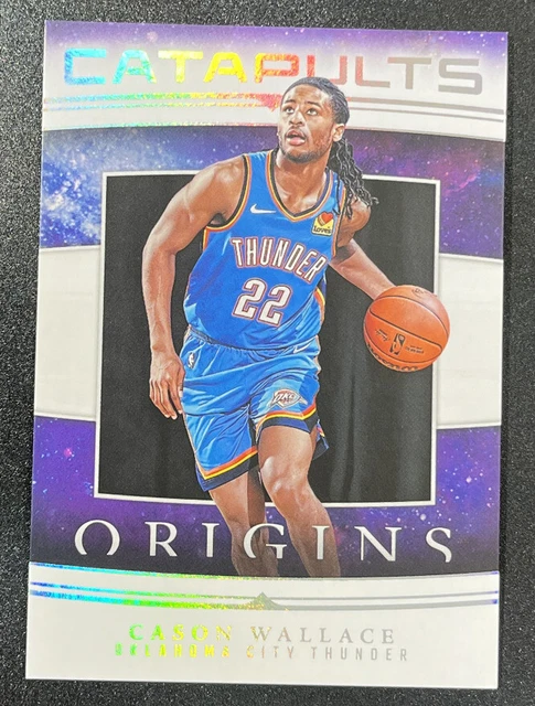 2023-24 CASON WALLACE Auto Panini Prizm Signatures Rookie Rc