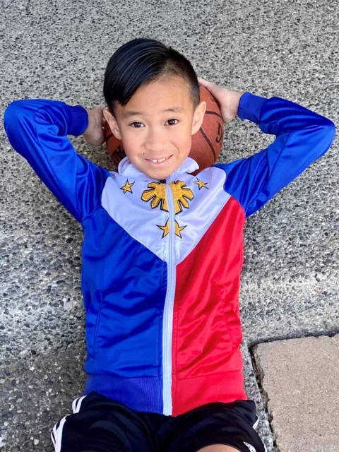 Philippines Centered Sun Flag Jacket. Large Adult Asian Size.Filipino Pilipinas