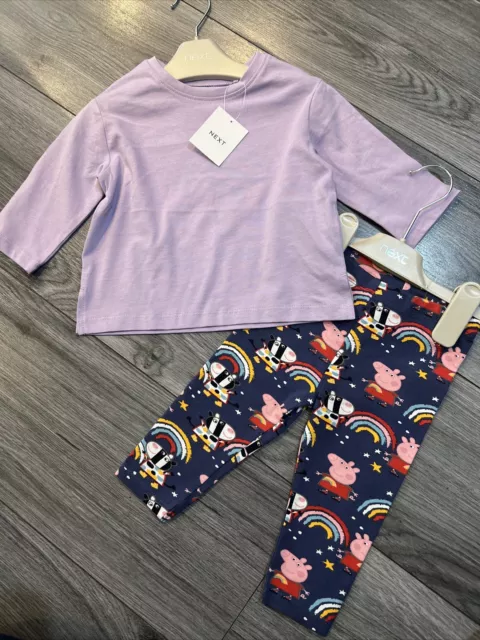 Next baby girl 6-9 months top and leggings outfit bundle BNWT