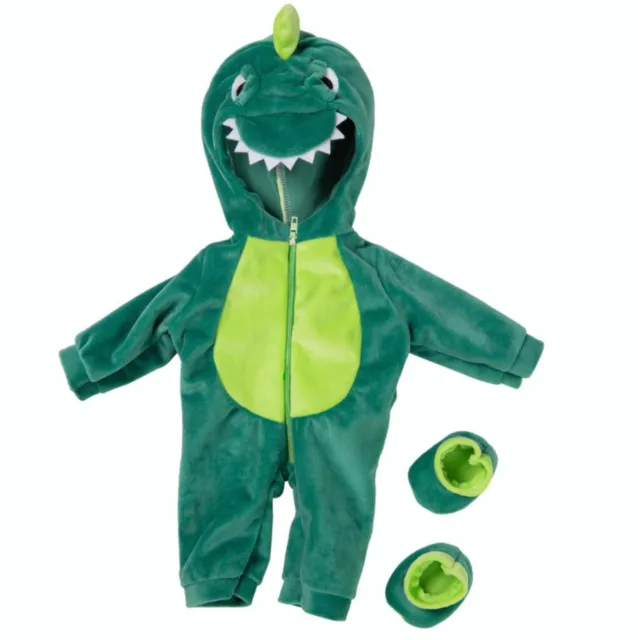 Plush dinosaur style clothes set fits 18 inch American Girl Doll clothing