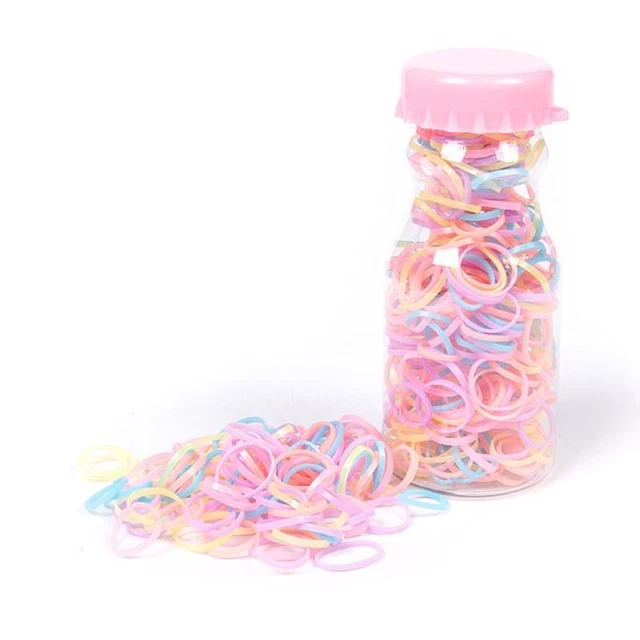 130/260 Mini Rubber Bands Elastic Bands Disposable lfor Kids Hair Braids Hair 2