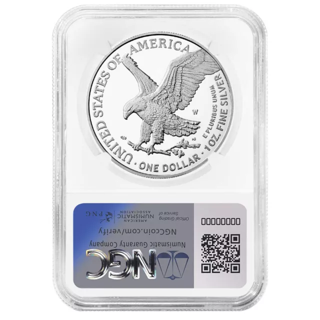 2024-W Proof $1 American Silver Eagle NGC PF69UC ER Blue Label 2