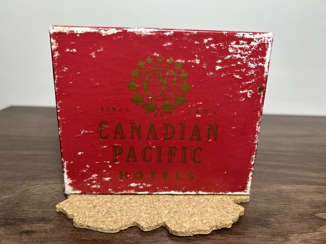 Vintage Canadian Pacific Hotels 6 Coaster Set The Empress CP Store Canada