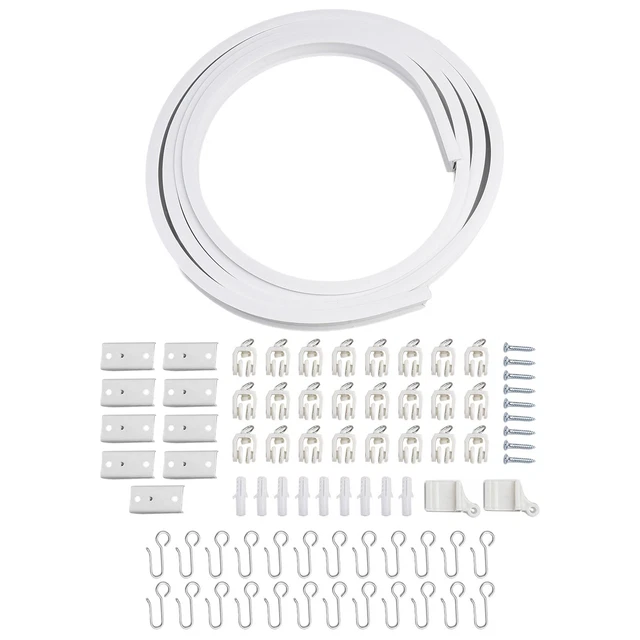 6 SUPPORTI PER Ganci Per Tendaggi Chiodi Sui Ganci Per Aste Per Tende - Foto 7