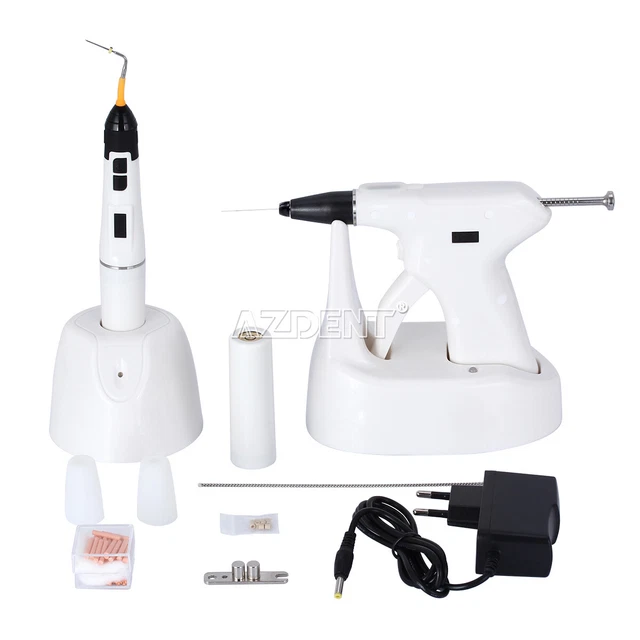 Dental Endodontic Gutta Percha Obturation System Heated Gun Pen Tips Needles Kit
