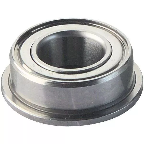 1 X Modelcraft Radial Steel Ball Bearing with Flange 9mm OD 4mm Bore 4mm Width