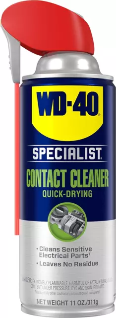 WD-40 - 300080 Specialist Electrical Contact Cleaner Spray - Electronic - 11 Oz.
