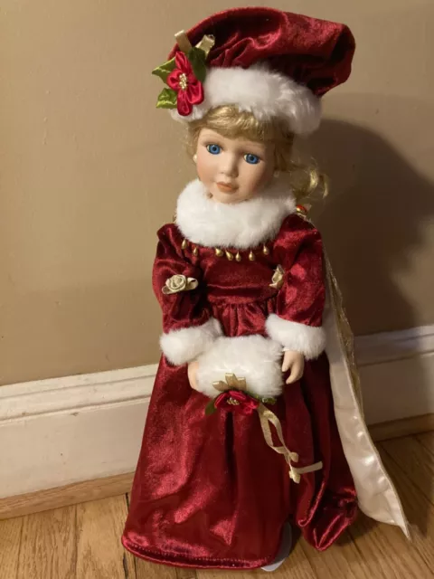 The Heritage Signature Collection Christmas Porcelain Doll