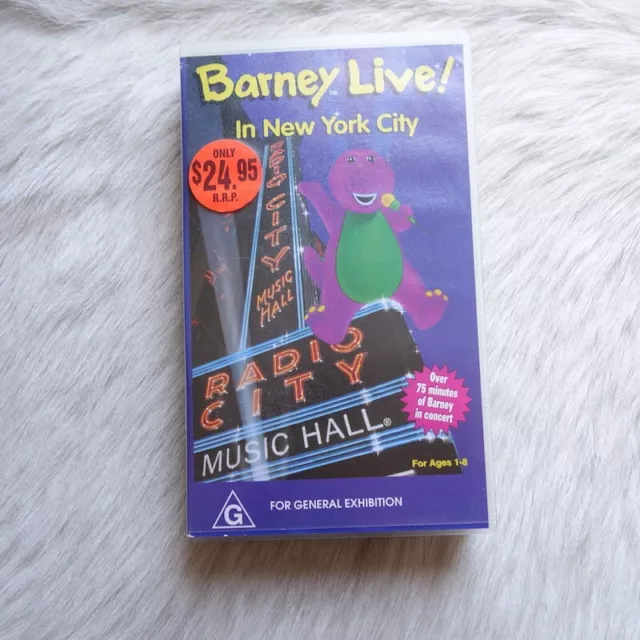VINTAGE BARNEY LIVE In New York City VHS Vtg Barney Tv Show Vtg ...
