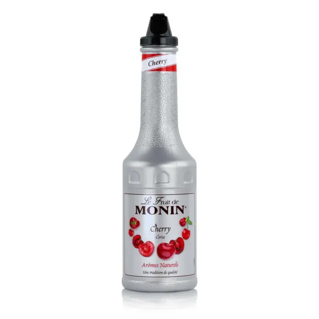 Monin Fruchtpüree Mix Kirsche 1L - Cocktails Milchshakes (1er Pack)