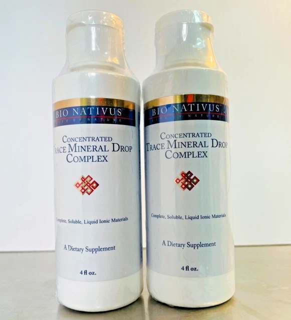 BIO NATIVUS CONCENTRATED Trace Mineral Drop Complex 4 fl oz (2 Pack