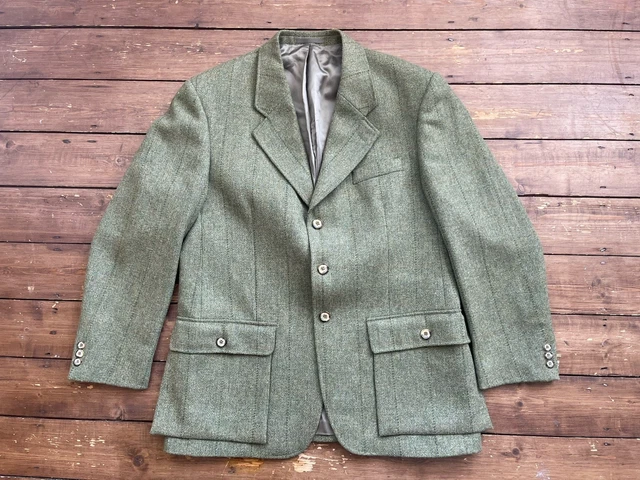 Walker & Hawkes - Barlaston - Veste Derby pour Homme - Tweed - pour la Chasse/Campagne - Rayures Rouges - XXS