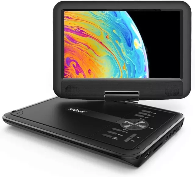 ieGeek Portable DVD Player with 9" HD Swivel Screen Region Free Remote Control