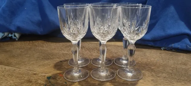 Set 6 × Royal Crystal Rock Diamond Cut Crystal Champagne Flutes Glasses (box 10)