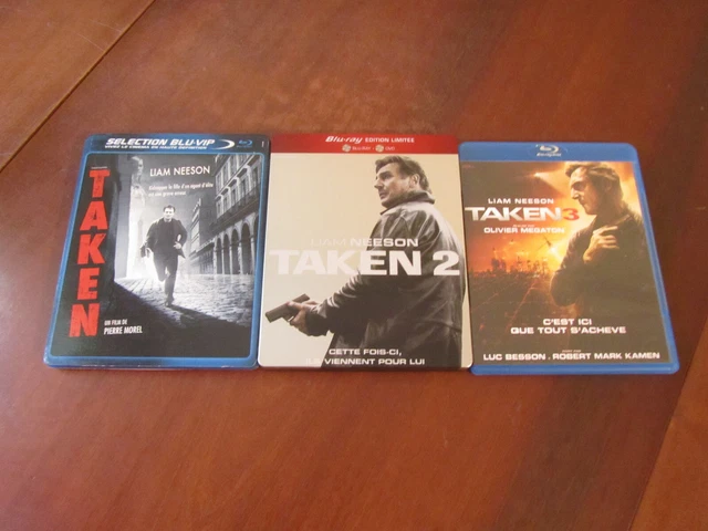 TAKEN 1, 2 et 3 - Lot de 2 DVD + 3 Blu-Ray