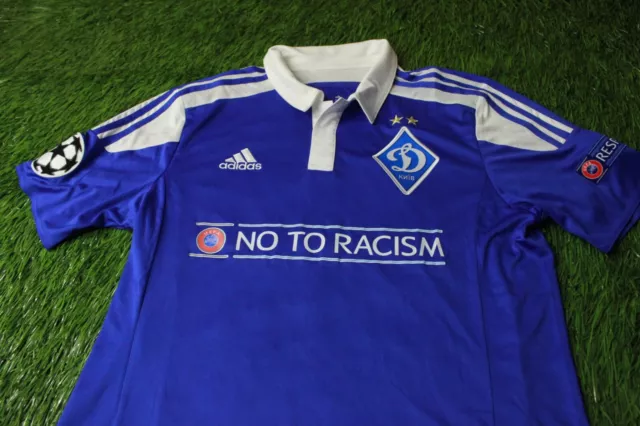 Camiseta De Fútbol Dynamo Kiev Rybalka 2015/2017 Usada En Partidos Adidas Original M 3