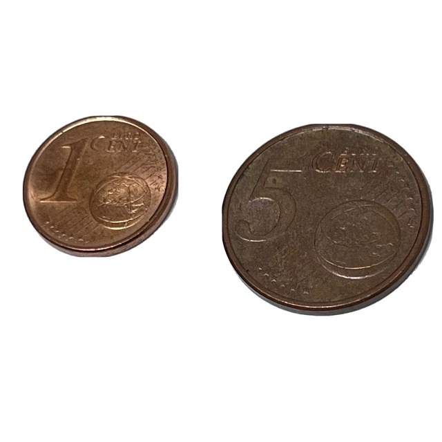 Lot Of Euro Coins 1 Euro Cent & 5 Euro Cents Coin BU Very Nice Lot Of Euro Coins 1 Euro Cent & 5 Euro Cents Coin BU Very Nice