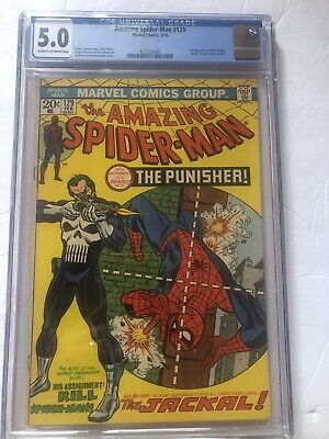 Amazing Spider-Man 129 CGC VG/FN 5.0 Cream/OW  1st Appearance Punisher