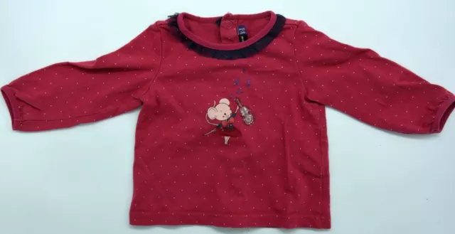 Magnifique Français Bébé Chemise De Sergent Major Taille 6M 67