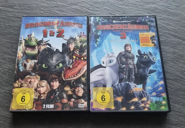 &amp;DRACHENZÄHMEN LEICHT GEMACHT&amp; komplett: Teil 1 - 3 [DVD] - TOP! EUR 7 ...