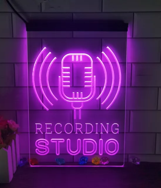 Recording Studio Neon Light Sign Home Studio Music Wall Hanging Desk top Decor