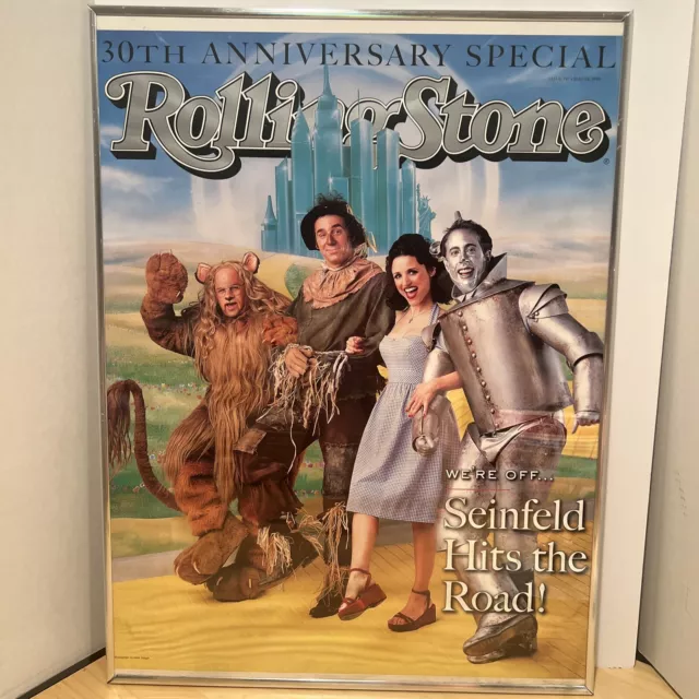 Original 1998 Rolling Stone SEINFELD Wizard of Oz Poster Rolled 18x23 Vintage