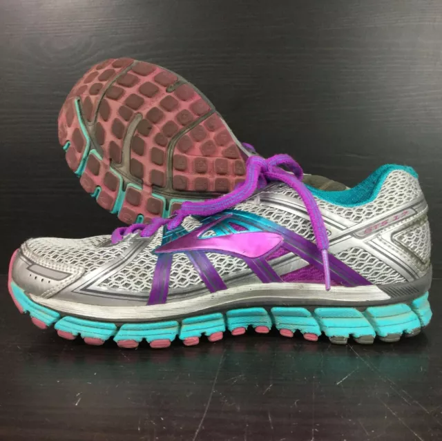 Brooks Adrenaline GTS 17 -Women's 7.5(B) Gray Running- (1202341B055) 1202311B055