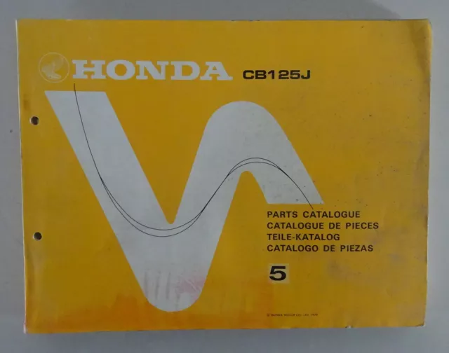 Teilekatalog / Ersatzteile / Parts List Honda CB 125 J  von 1979