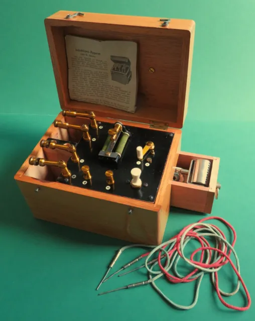 Antiker Induktions - Apparat nach Dr. Spamer um 1920  Elektrotherapie