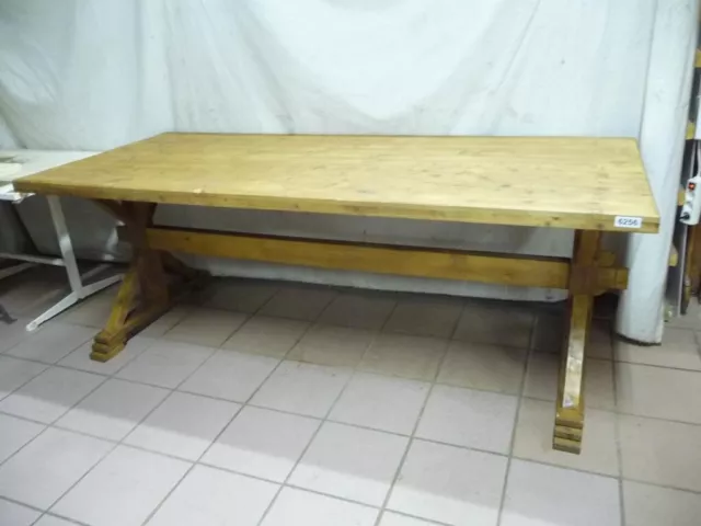 6256. Alter Biedermeier Tisch Esstisch Gesindetisch Küchentisch 211 cm