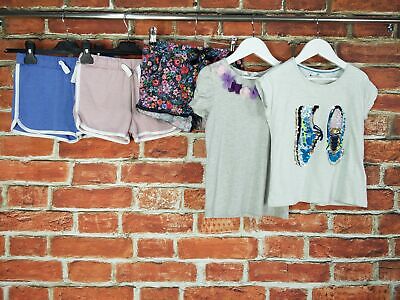 Girls Bundle Age 6-7 Years M&S H&M Top T-Shirt Shorts Holiday Summer Kids 122Cm