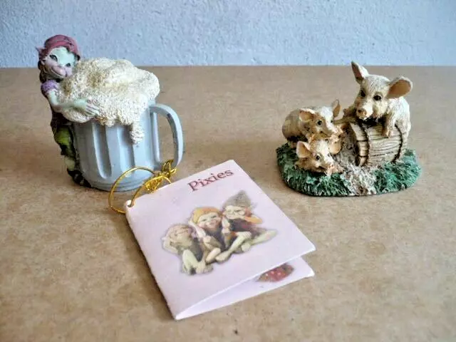 ARTE e COLLEZIONISMO statuina PIXIES i TROLLS ORIGINALE + OMAGGIO RARI AFFARE!