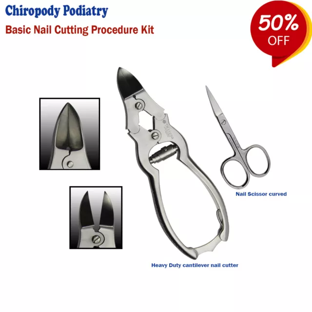 Chiropody Podiatry Heavy Duty Thick Toenails Cantilever Nail Clippers