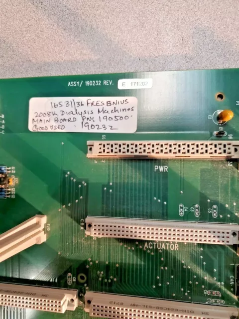 Fresenius Main Board Pn 190500 For Diakysis Machine 2008K 16531/36